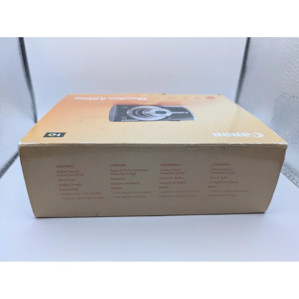 Canon PowerShot A2500 Digital Camera Box and Pictured Manuals‎ ONLY- NO CAMERA
